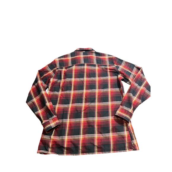 Kuhl Flannel Mens Medium Red Plaid Soft Lightweight Hiking Button Up Outdoors - Picture 5 of 8